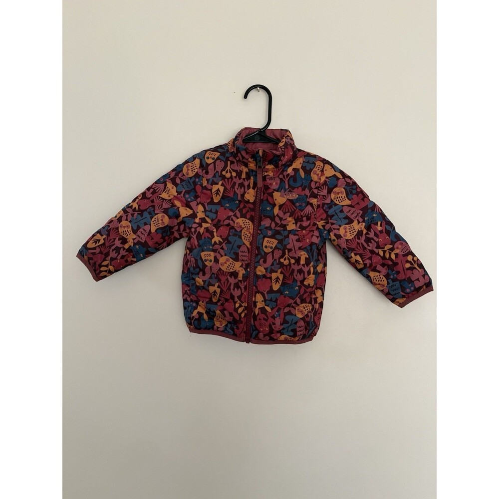 REI Co-op Down Jacket 3T Animal Print Puffer Full Zip